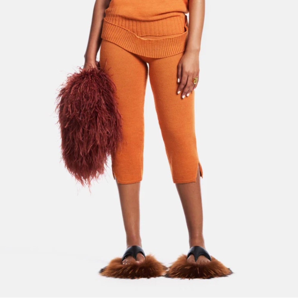 Hanifa Zeline Knit Capris - Ginger - Small